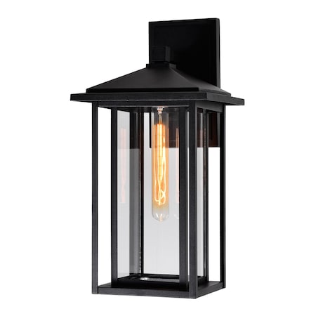 Cwi Lighting Crawford 1 Light Black Outdoor Wall Light 0417W9-1-101